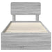 Cadru de pat cu headboard Gri Sonoma 75 x 190 cm Lemn compozit - WALTI WALTI