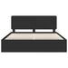 Cadru de pat cu headboard Negru 200 x 200 cm Lemn de pin masiv - WALTI WALTI