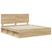 Cadru de pat cu headboard Sonoma 200 x 200 cm Lemn de pin masiv - WALTI WALTI