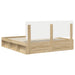 Cadru de pat cu headboard Sonoma 200 x 200 cm Lemn de pin masiv - WALTI WALTI