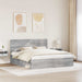 Cadru de pat Gri Sonoma 200 x 200 cm Lemn de pin masiv - WALTI WALTI