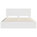 Cadru de pat cu headboard Alb 180 x 200 cm Lemn de pin masiv - WALTI WALTI