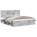 Cadru de pat cu headboard Beton 180 x 200 cm Lemn de pin masiv - WALTI WALTI