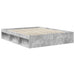Cadru de pat cu headboard Beton 160 x 200 cm Lemn de pin masiv - WALTI WALTI