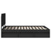 Cadru de pat cu headboard Negru 150 x 200 cm Lemn de pin masiv - WALTI WALTI