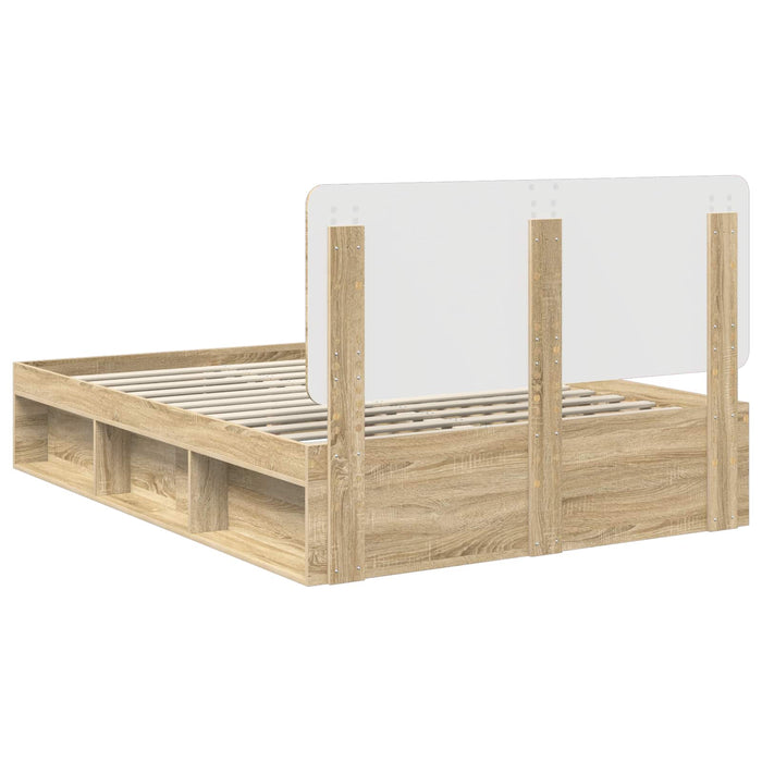 Cadru de pat cu headboard Sonoma 140 x 190 cm Lemn de pin masiv - WALTI WALTI