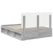 Cadru de pat Gri Sonoma 140 x 190 cm Lemn de pin masiv - WALTI WALTI