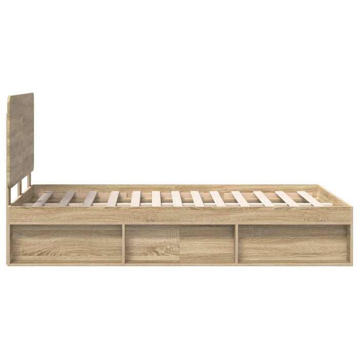 Cadru de pat cu headboard Sonoma 120 x 200 cm Lemn de pin masiv - WALTI WALTI
