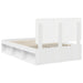 Cadru de pat cu headboard Alb 120 x 190 cm Lemn de pin masiv - WALTI WALTI