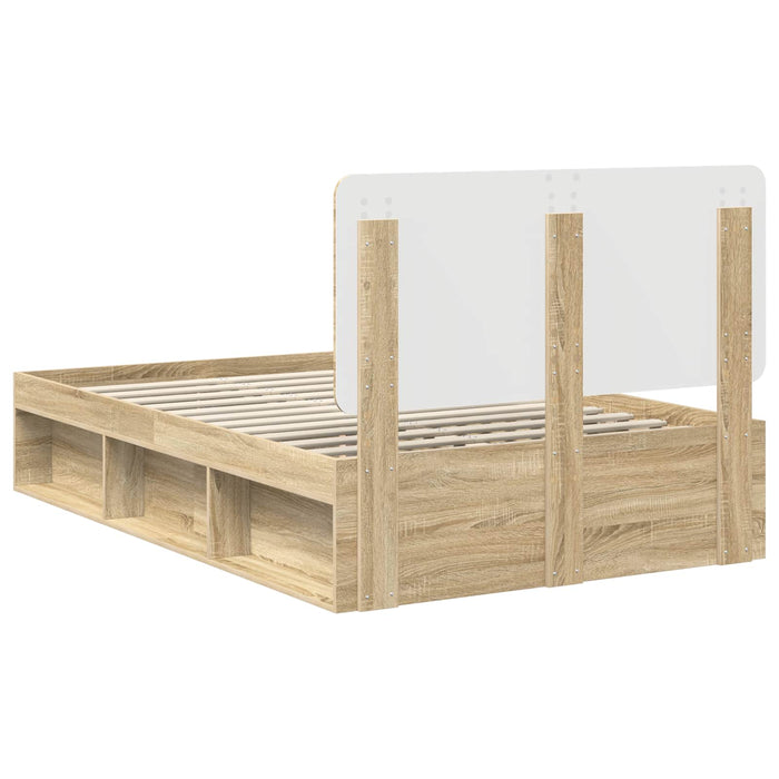 Cadru de pat cu headboard Sonoma 120 x 190 cm Lemn de pin masiv - WALTI WALTI