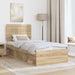 Cadru de pat cu headboard Sonoma 100 x 200 cm Lemn de pin masiv - WALTI WALTI