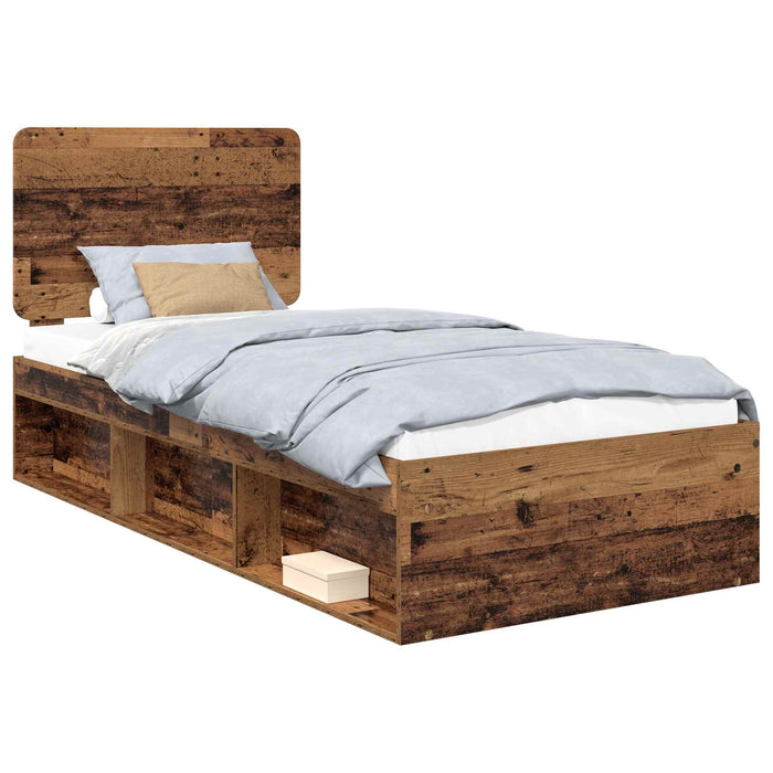 Cadru de pat Lemn vechi 100 x 200 cm Lemn de pin masiv - WALTI WALTI