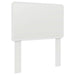 Cadru de pat cu headboard Alb 90 x 190 cm Lemn de pin masiv - WALTI WALTI