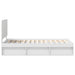 Cadru de pat cu headboard Alb 75 x 190 cm Lemn de pin masiv - WALTI WALTI