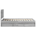 Cadru de pat Gri Sonoma 75 x 190 cm Lemn de pin masiv - WALTI WALTI