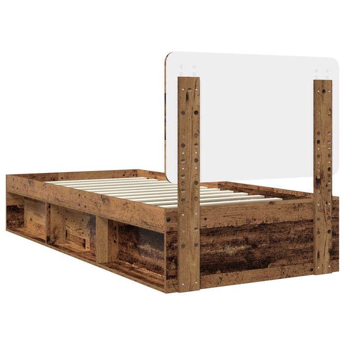 Cadru de pat Lemn vechi 75 x 190 cm Lemn de pin masiv - WALTI WALTI