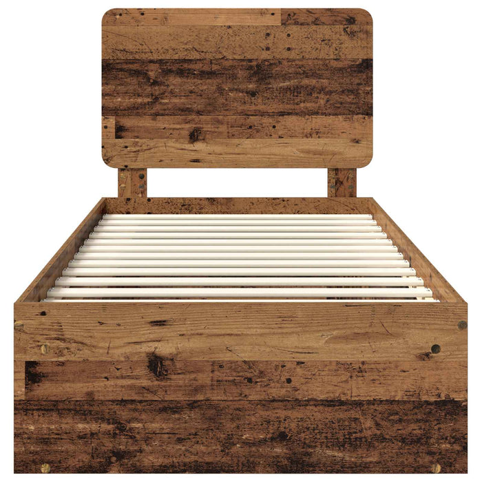 Cadru de pat Lemn vechi 75 x 190 cm Lemn de pin masiv - WALTI WALTI