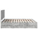 Cadru de pat Gri din beton 180 x 200 cm Lemn Ingineresc - WALTI WALTI
