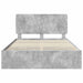 Cadru de pat Gri din beton 150 x 200 cm Lemn Ingineresc - WALTI WALTI