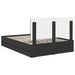 Cadru de pat cu sertar Negru 140 x 190 cm Lemn Ingineresc - WALTI WALTI