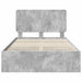 Cadru de pat Gri din beton 135 x 190 cm Lemn Ingineresc - WALTI WALTI