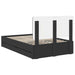 Cadru de pat cu sertar Negru 120 x 190 cm Lemn Ingineresc - WALTI WALTI