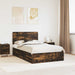 Cadru de pat Stejar fumuriu 120 x 200 cm Lemn Ingineresc - WALTI WALTI