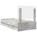 Cadru de pat Gri din beton 90 x 200 cm Lemn Ingineresc - WALTI WALTI