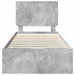 Cadru de pat Gri din beton 90 x 200 cm Lemn Ingineresc - WALTI WALTI