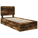 Cadru de pat Stejar fumuriu 90 x 200 cm Lemn Ingineresc - WALTI WALTI
