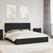 Cadru de pat cu sertar Negru 200 x 200 cm Lemn compozit - WALTI WALTI