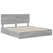 Cadru de pat cu sertar Gri Sonoma 200 x 200 cm Lemn compozit - WALTI WALTI