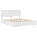 Pat cu storage cu headboard Alb 180 x 200 cm Lemn compozit - WALTI WALTI