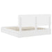 Pat cu storage cu headboard Alb 180 x 200 cm Lemn compozit - WALTI WALTI