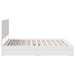 Pat cu storage cu headboard Alb 180 x 200 cm Lemn compozit - WALTI WALTI