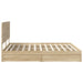Pat cu storage Stejar Sonoma 180 x 200 cm Lemn compozit - WALTI WALTI