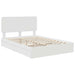 Pat cu storage cu headboard Alb 160 x 200 cm Lemn compozit - WALTI WALTI