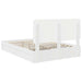 Pat cu storage cu headboard Alb 160 x 200 cm Lemn compozit - WALTI WALTI