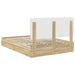 Pat cu storage Stejar Sonoma 160 x 200 cm Lemn compozit - WALTI WALTI
