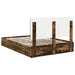 Pat cu storage Stejar fumuriu 160 x 200 cm Lemn compozit - WALTI WALTI