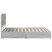 Cadru de pat cu sertar Gri Sonoma 150 x 200 cm Lemn compozit - WALTI WALTI