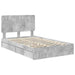 Cadru de pat cu sertar Gri din beton 135 x 190 cm Lemn compozit - WALTI WALTI