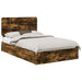 Cadru de pat Stejar fumuriu 135 x 190 cm Lemn compozit - WALTI WALTI