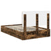 Cadru de pat Stejar fumuriu 135 x 190 cm Lemn compozit - WALTI WALTI