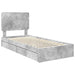 Cadru de pat cu sertar Gri din beton 90 x 190 cm Lemn compozit - WALTI WALTI
