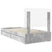 Cadru de pat cu sertar Gri din beton 90 x 190 cm Lemn compozit - WALTI WALTI