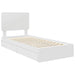 Cadru de pat cu sertar Alb 75 x 190 cm Lemn compozit - WALTI WALTI