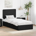 Cadru de pat cu sertar Negru 75 x 190 cm Lemn compozit - WALTI WALTI