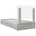 Cadru de pat cu sertar Gri Sonoma 75 x 190 cm Lemn compozit - WALTI WALTI