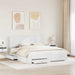 Cadru de pat cu headboard Alb 180 x 200 cm Lemn compozit - WALTI WALTI
